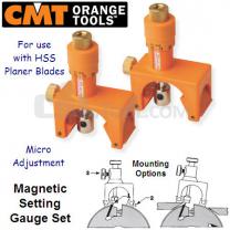 Pair of Magnetic Planer Knife Setting Gauges