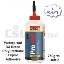 Soudal Pro 45P 5 Minute Premium Polyurethane Liquid 750grm Bottle